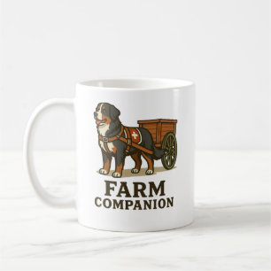 Berner Sennenhund arbeitender Hofbegleiter Kaffeetasse