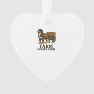 Berner Sennenhund arbeitender landwirtschaftlicher Ornament