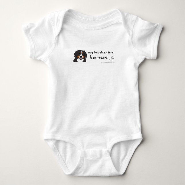 Berner Sennenhund Baby Strampler (Vorderseite)