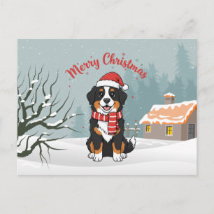 Berner Sennenhund Frohe Weihnachten Doodle