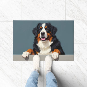 Berner Sennenhund Fußmatte Kunst