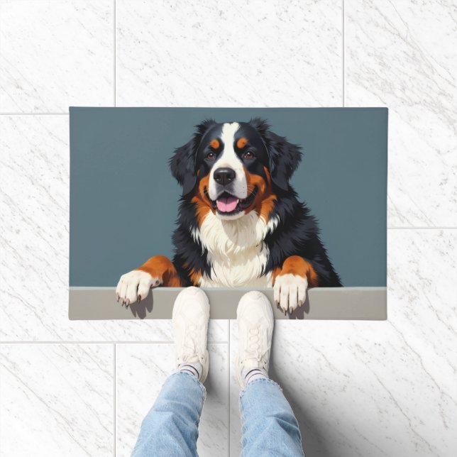 Berner Sennenhund Fußmatte Kunst (Indoor)