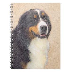 Berner Sennenhund Gemälde - Originale Hundekunst Notizblock