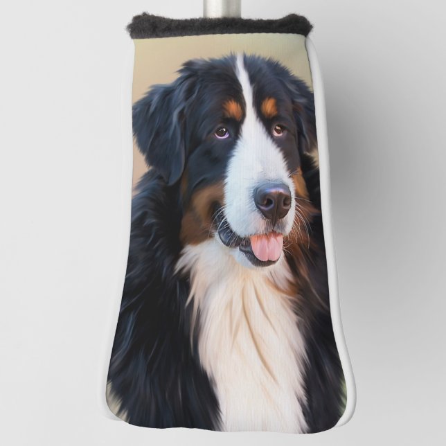 Berner Sennenhund Golf Headcover (Rotieren 90)