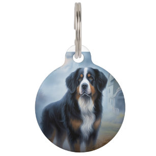 Berner Sennenhund Halloween Gruselig Haustiermarke