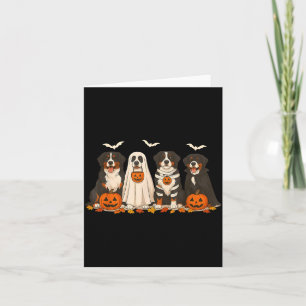 Berner Sennenhund Halloween Karte
