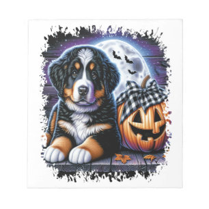 Berner Sennenhund Halloween Notizblock