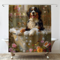 Berner Sennenhund in der Badewanne Kunst