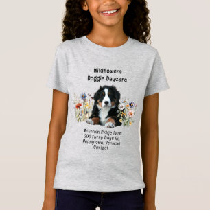 Berner Sennenhund in Wildblumen T-Shirt