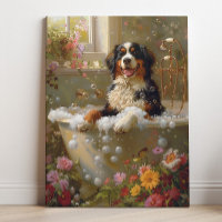 Berner Sennenhund Kunst, Badezimmer Kunst
