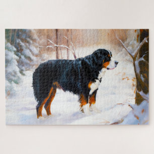 Berner Sennenhund Lass es schneien Weihnachten