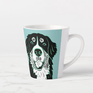 Berner Sennenhund Latte Tasse