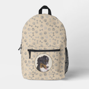 Berner Sennenhund-Malerei - Originale Hundekunst Bedruckter Rucksack