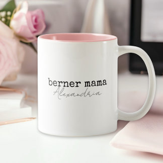 Berner Sennenhund-Mama Zweifarbige Tasse