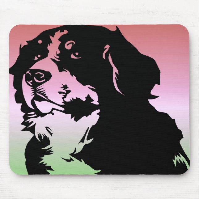 Berner Sennenhund Mousepad (Vorne)