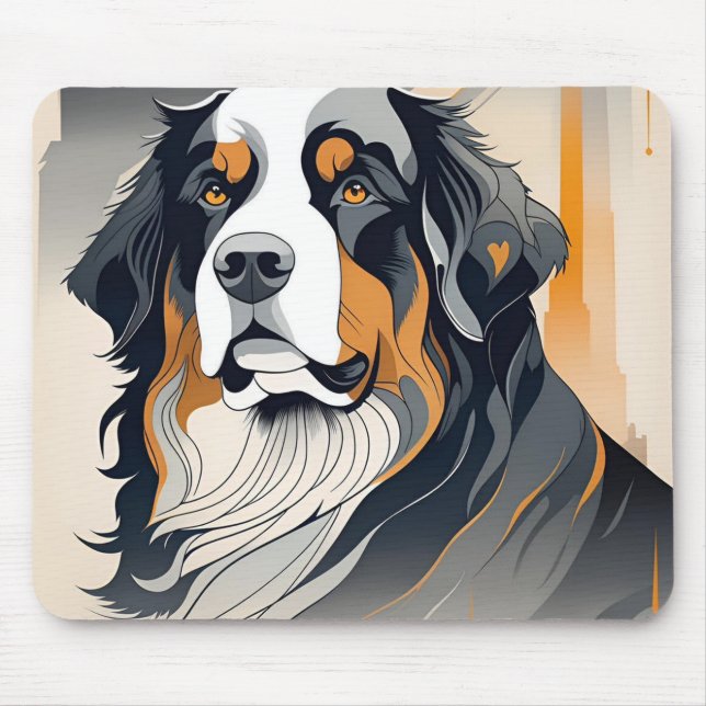 Berner Sennenhund Mousepad (Vorne)