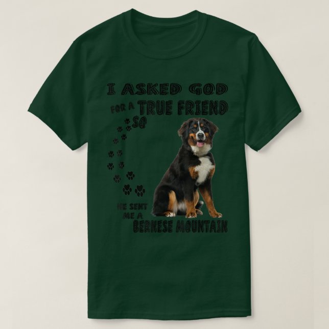 Berner Sennenhund Quote Mama Vater Print, Bernese  T-Shirt (Design vorne)