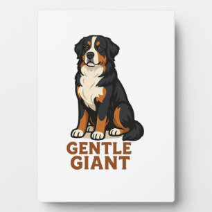 Berner Sennenhund Sanfter Riese. Fotoplatte