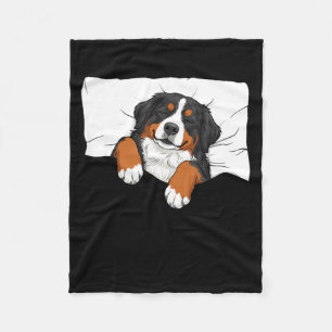 Berner Sennenhund Schlafthemd Pyjama lustiger Wort Fleecedecke