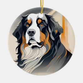 Berner Sennenhund-Schmuck Keramik Ornament