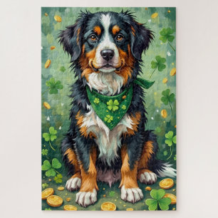 Berner Sennenhund St. Patrick’s Day Glückshund