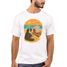 Berner Sennenhund Sunset Beach Begleiter