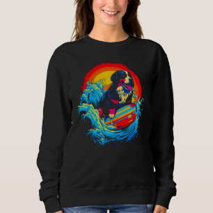 Berner Sennenhund surft Sweatshirt