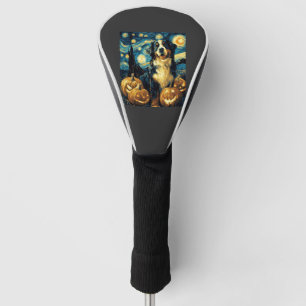 Berner Sennenhund Süßer Hund Halloween Jack O Lant Golf Headcover
