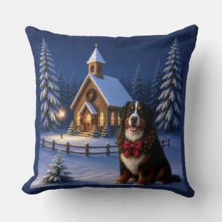 Berner Sennenhund Urlaub Kissen