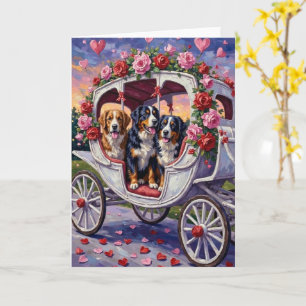 Berner Sennenhund Valentinstag Karte