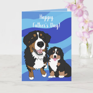 Berner Sennenhund Vatertag  Karte