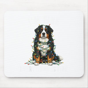 Berner Sennenhund Weihnachten Mir geht's gut Alles Mousepad