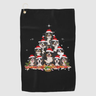 Berner Sennenhund Weihnachtsbaum Hund Santa Xmas S Golfhandtuch