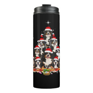Berner Sennenhund Weihnachtsbaum Hund Santa Xmas S Thermosbecher