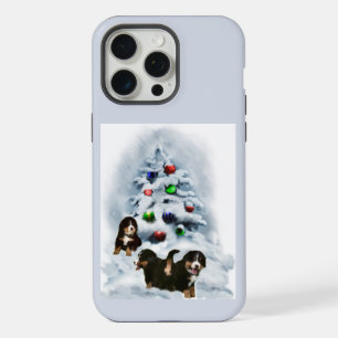 Berner Sennenhund Weihnachtsferien iPhone 15 Pro Max Hülle