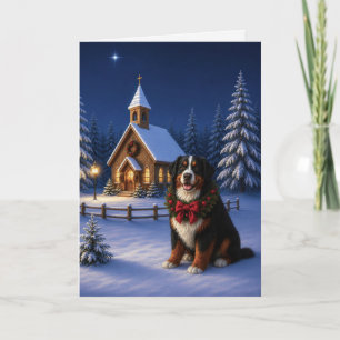 Berner Sennenhund Weihnachtskarte Feiertagskarte