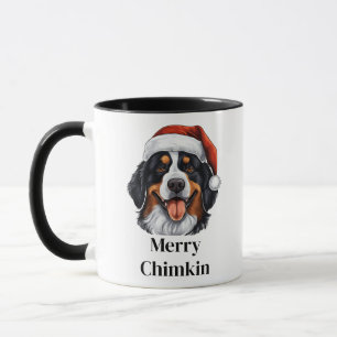 Berner Sennenhund Weihnachtsmannmütze Weihnachten Tasse