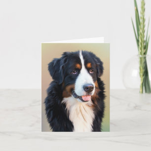 Berner Sennenhund Welpen Grußkarte Karte