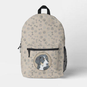 Berner Sennenhund-Welpenmalerei - Originalkunst Bedruckter Rucksack