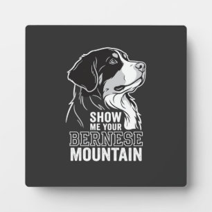 Berner Sennenhund Zeig mir deinen Fotoplatte