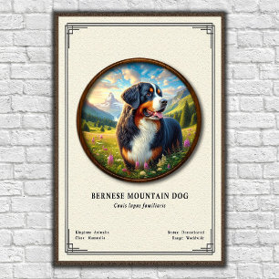 Berner Sennenhund Zoologie-Serie Poster