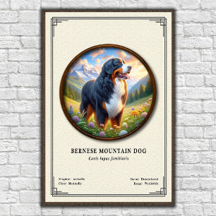 Berner Sennenhund Zoologie-Serie Poster