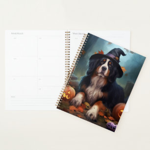 Berner Sennenhunde-Kürbisse Halloween Gruselig Planer