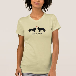 Berner Sennenhunde mit Herz und Text T-Shirt