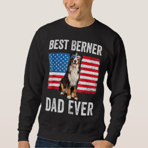 Berner Vater American Flag Dog Eigentümer Bernese Sweatshirt