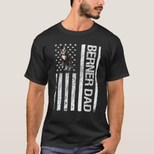 Berner Vater American USA Flaggen Bernese Mountain T-Shirt