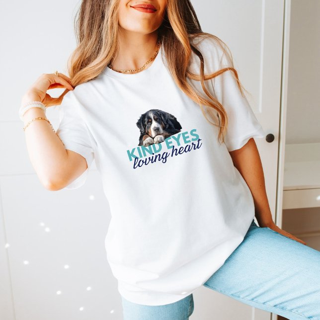 Bernese Beauty: Kind Eyes, Loving Heart Cute Tee (Von Creator hochgeladen)