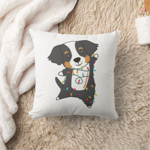 Bernese Frory Christmas Happy Christmas Hunde Kissen