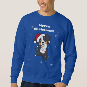 Bernese Frory Christmas Happy Christmas Hunde Swea Sweatshirt
