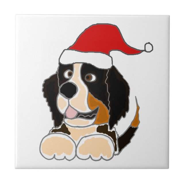Bernese Gebirgshund in der Fliese (Vorderseite)